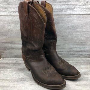 TONY LLAMA brown western boots